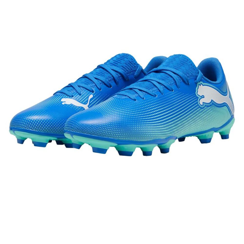 Puma Mens Future 7 Play Firm Ground Football Boots / Blue/White
